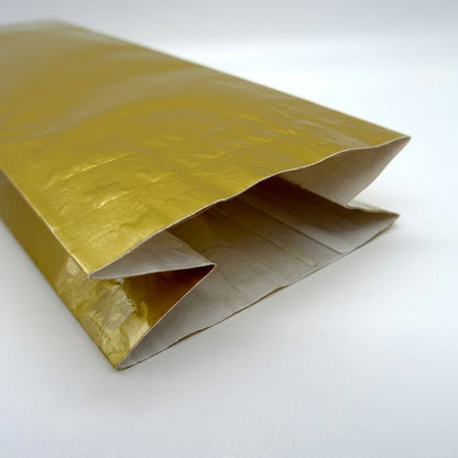 Blockbodenbeutel OPP gold-glänzend