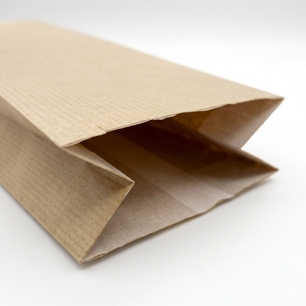 Blockbodenbeutel Kraftpapier braun