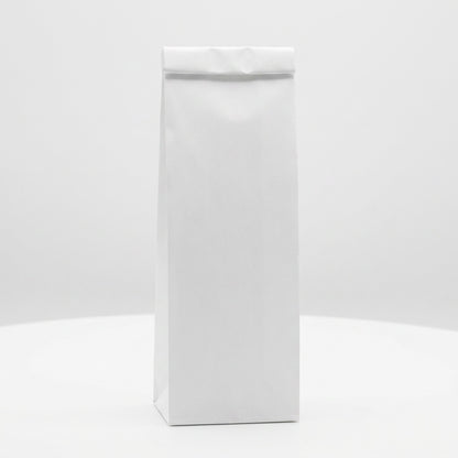 Blockbodenbeutel Kraftpapier weiß
