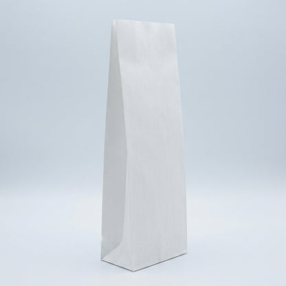 Blockbodenbeutel Kraftpapier weiß