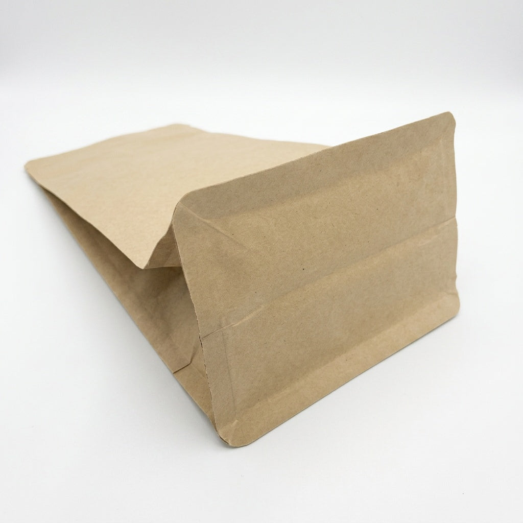 Flachbodenbeutel kraftbraun