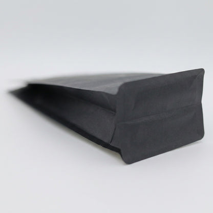 Flachbodenbeutel kraftschwarz Ventil