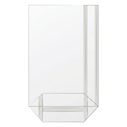 Kreuzbodenbeutel OPP transparent