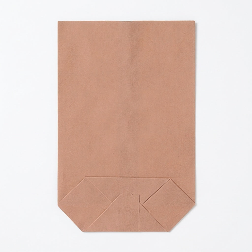 Kreuzbodenbeutel Kraftpapier braun 2-lagig