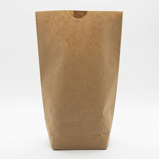 Kreuzbodenbeutel Kraftpapier braun 1-lagig