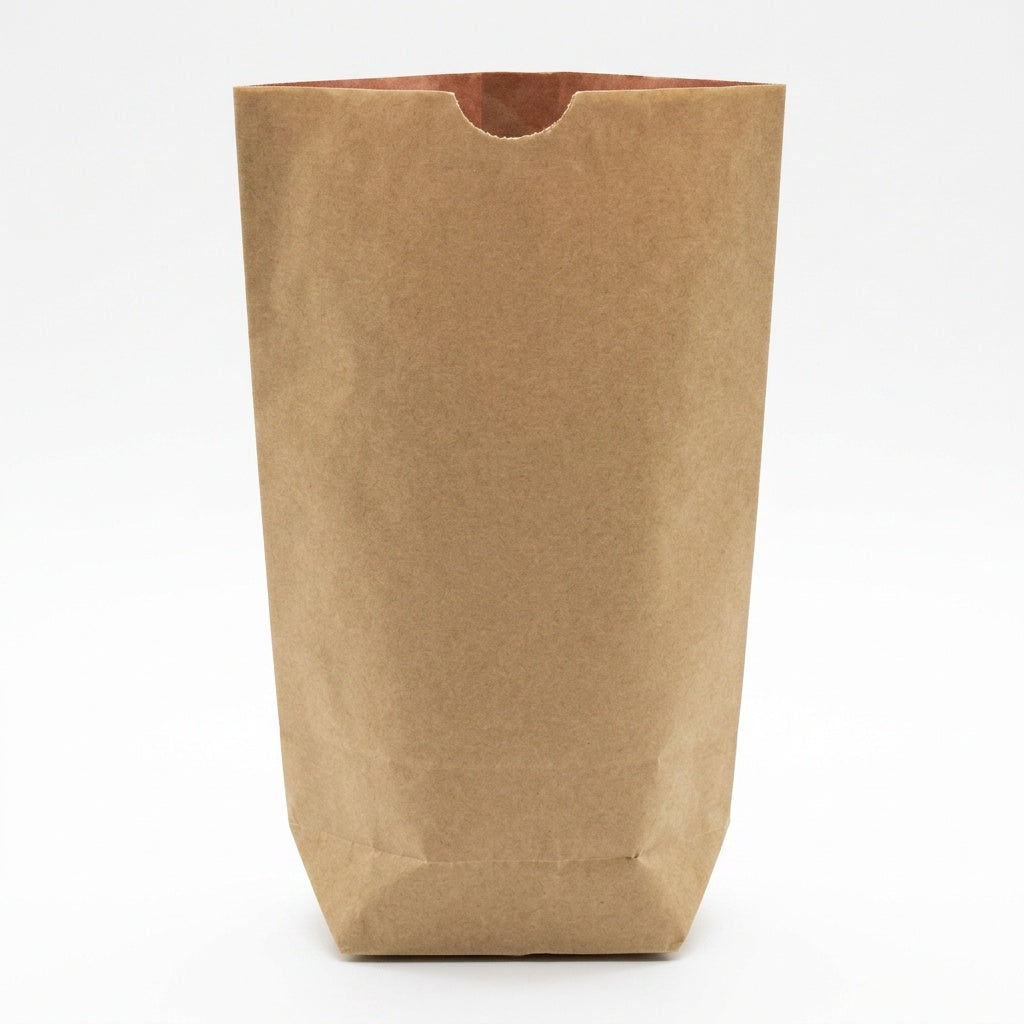 Kreuzbodenbeutel Kraftpapier braun 2-lagig