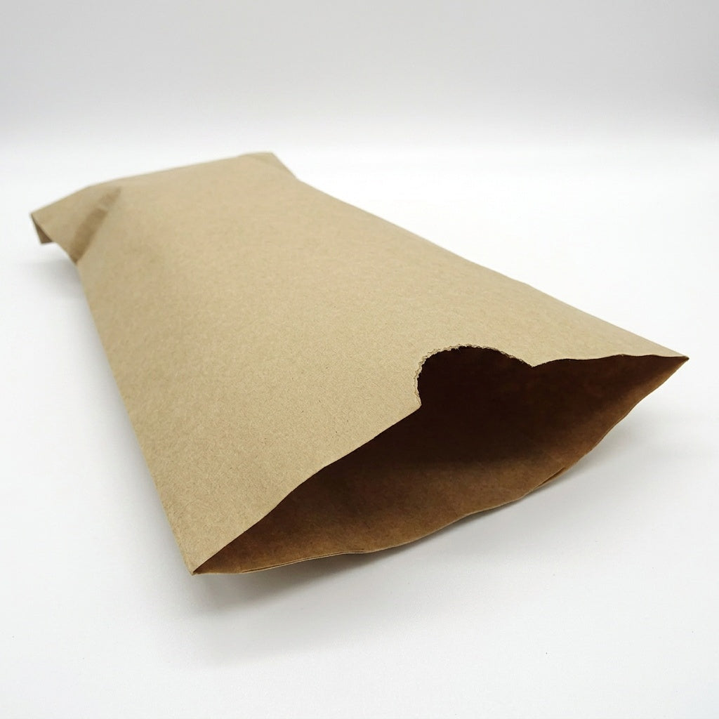 Kreuzbodenbeutel Kraftpapier braun 2-lagig