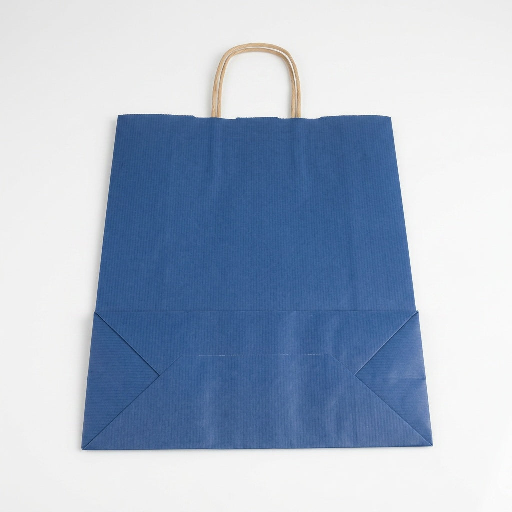 Tragetaschen blau Papierkordel