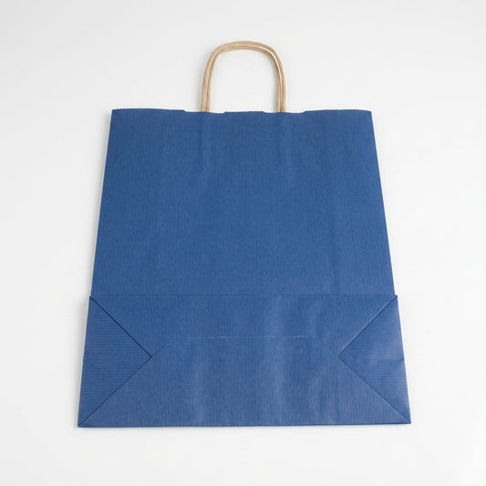 Tragetaschen blau Papierkordel