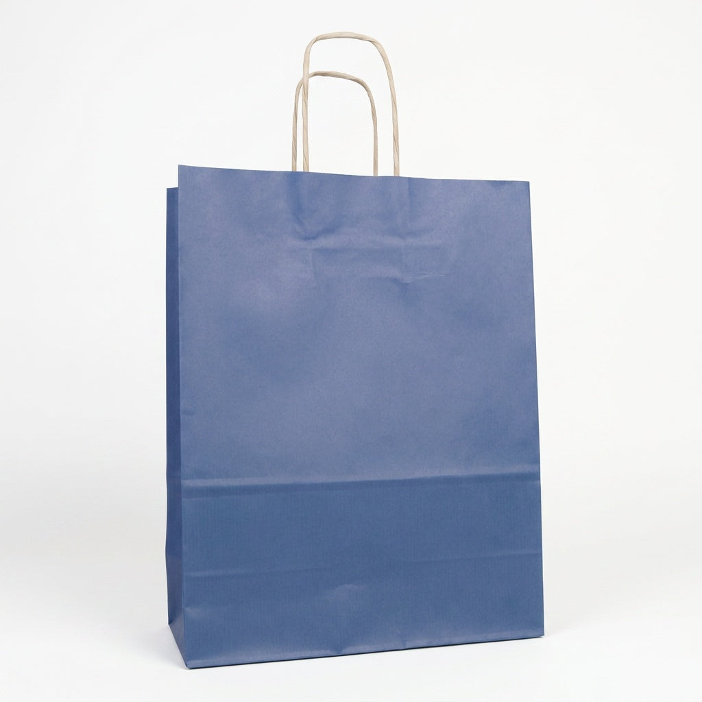 Tragetaschen blau Papierkordel