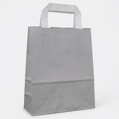 Tragetaschen grau Flachhenkel