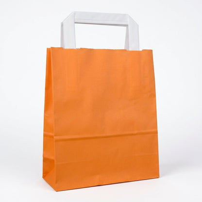 Tragetaschen orange Flachhenkel