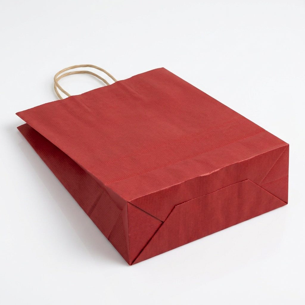 Tragetaschen rot Papierkordel