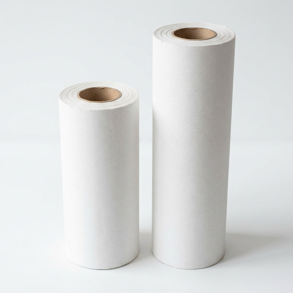 Packpapier Rolle weiß gerippt 70 g
