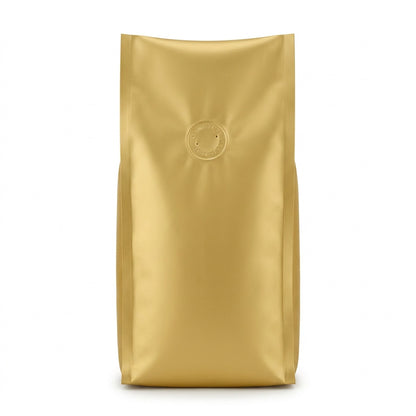 Kaffeebeutel gold matt Aromaventil