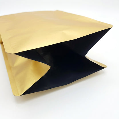 Kaffeebeutel gold matt Aromaventil