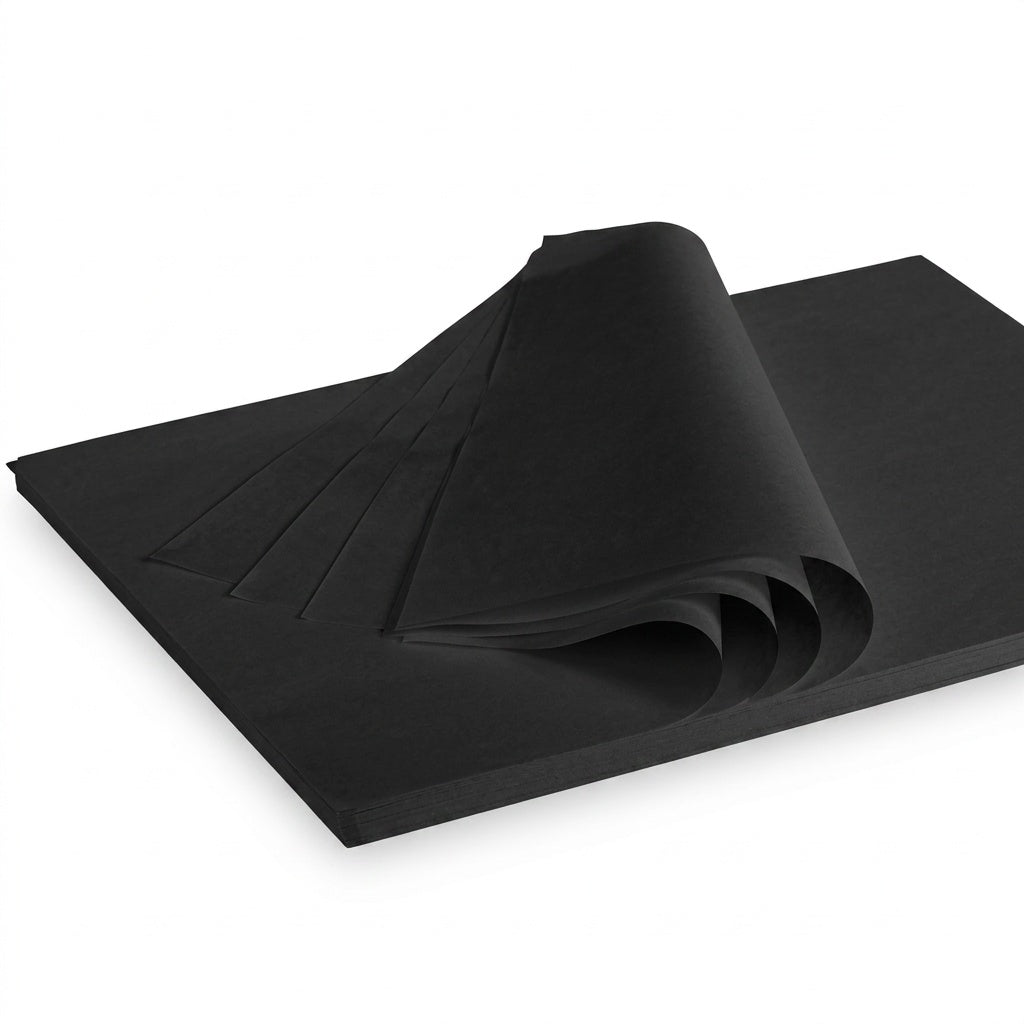 Seidenpapier Bogen schwarz 35 g