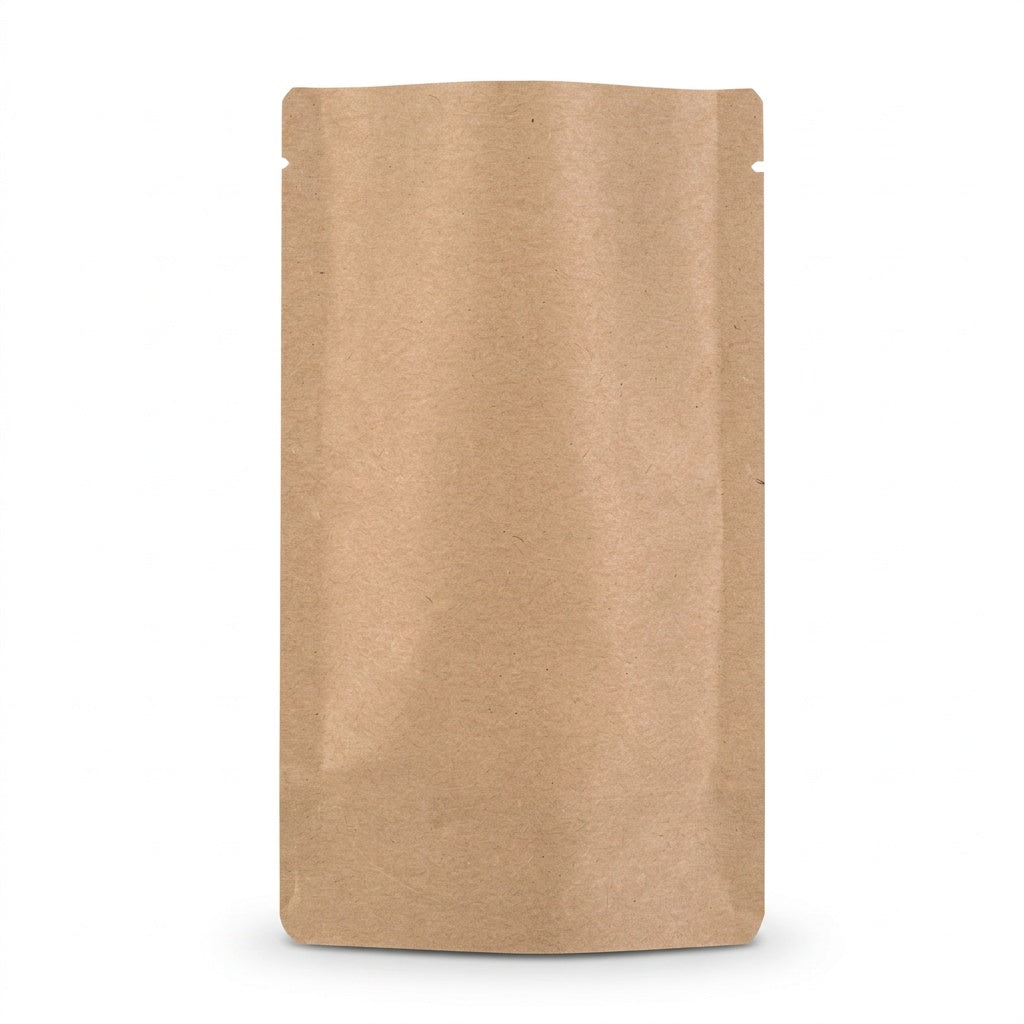 Standbodenbeutel Mono-Papier braun